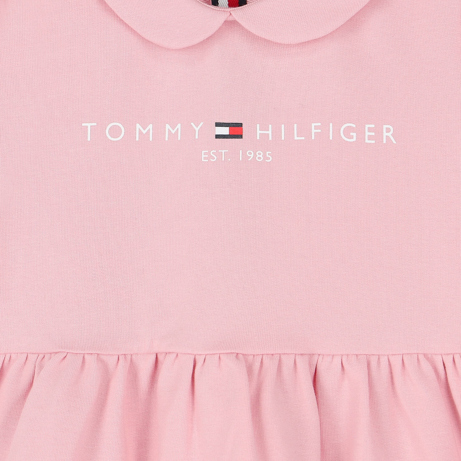 Baby Girls Pink Logo Dress, 1, hi-res