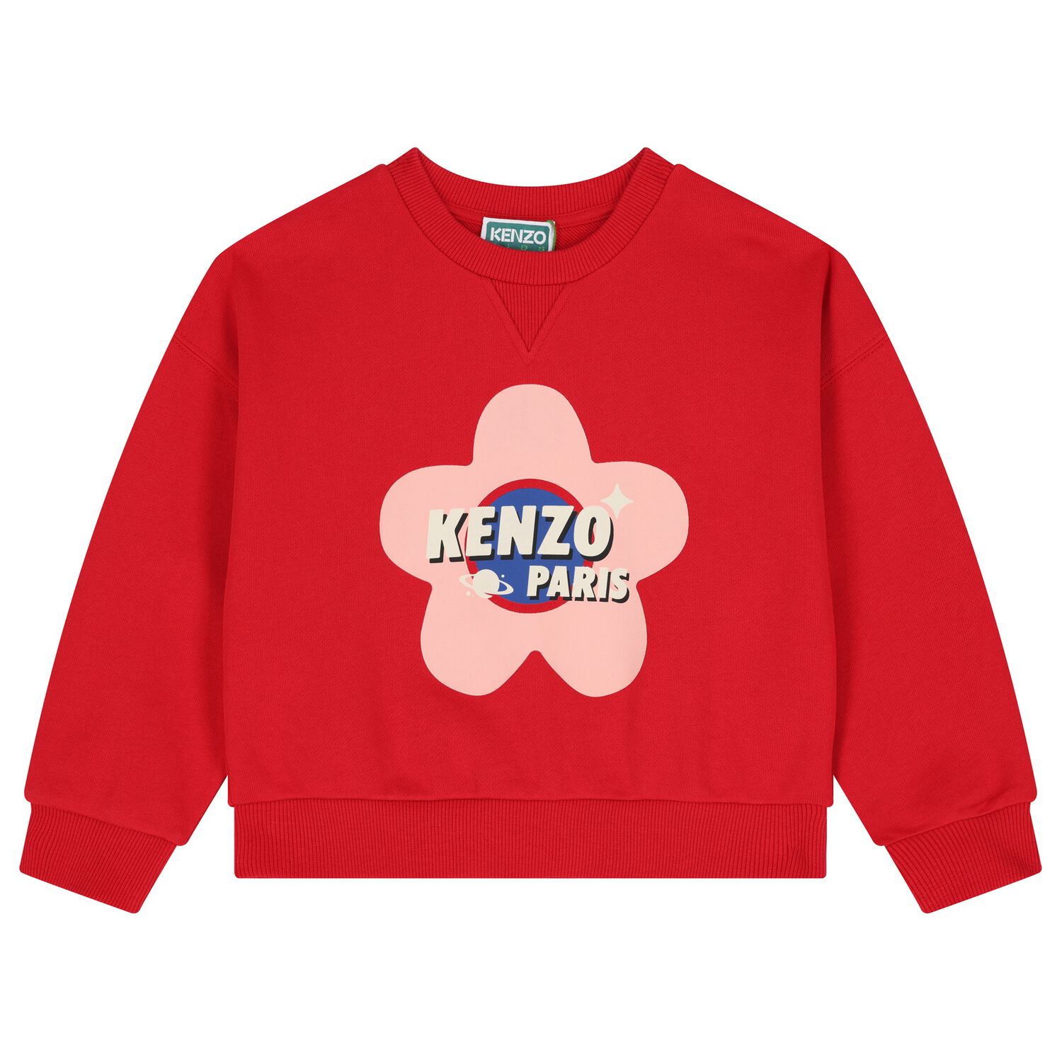 Girls Red Logo Sweatshirt, 1, hi-res