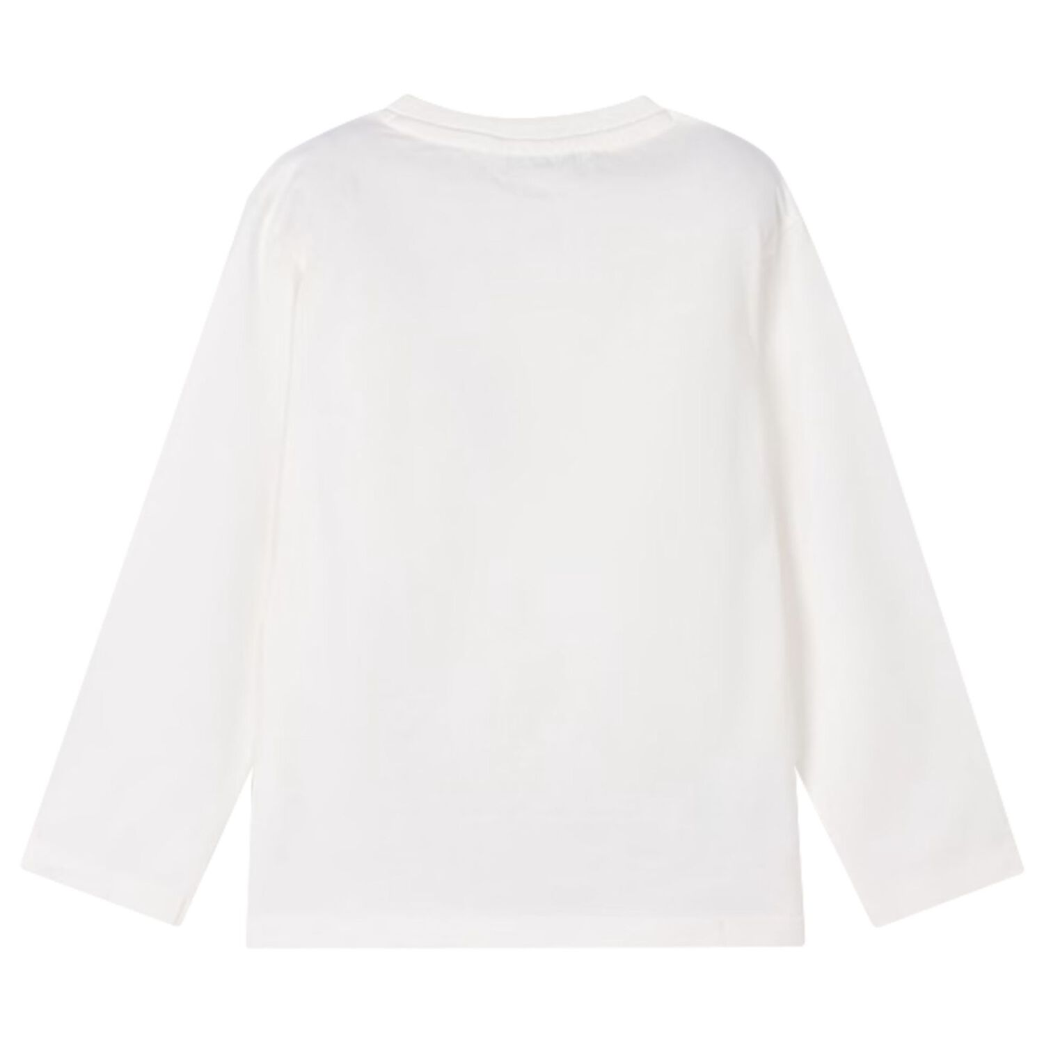 Boys White Dinosaur Long Sleeve Top, 1, hi-res