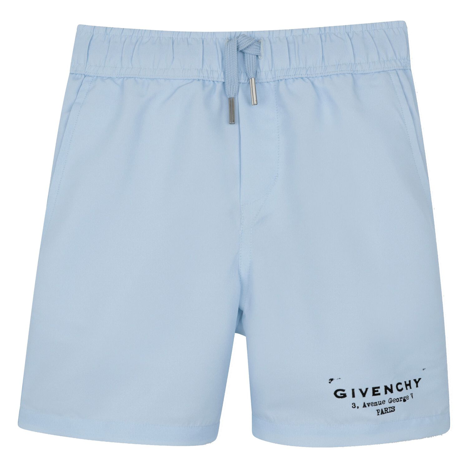 Boys Blue Logo Swim Shorts, 1, hi-res