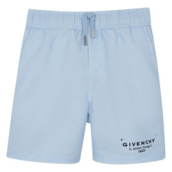 Boys Blue Logo Swim Shorts