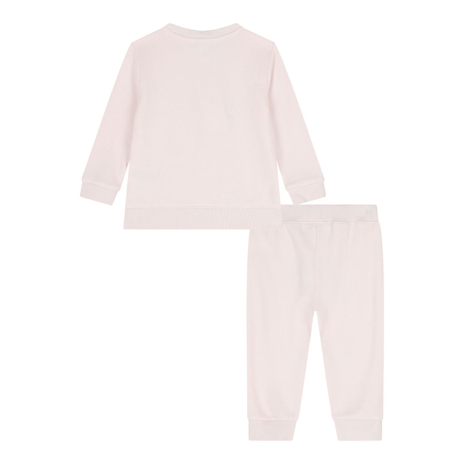 Baby Girls Pink Polo Bear Tracksuit, 1, hi-res