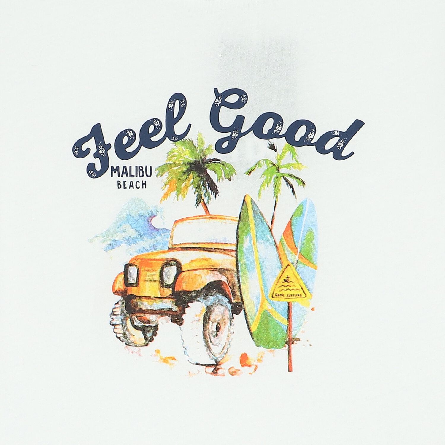 Boys White Beach T-Shirt, 2, hi-res image number null