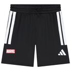 Boys White & Black Marvel Shorts Set, 1, hi-res