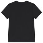 Boys Black Logo T-Shirt, 2, hi-res