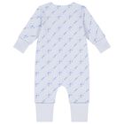 Baby Boys Blue Logo Romper Gift Set, 1, hi-res