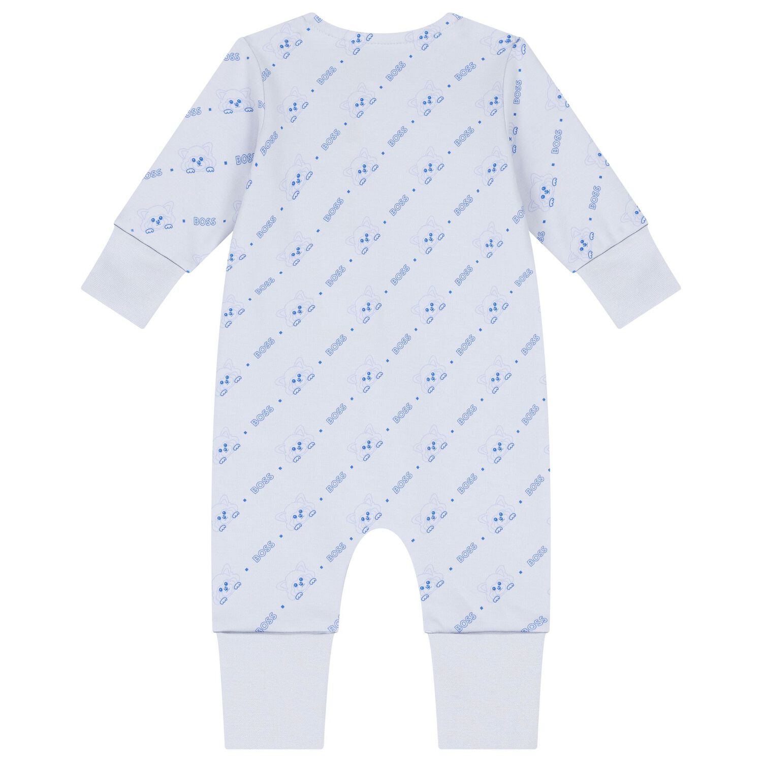 Baby Boys Blue Logo Romper Gift Set, 1, hi-res