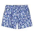 Boys Blue & White Swim Shorts, 1, hi-res