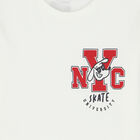 Boys Ivory Logo Long Sleeve Top, 1, hi-res