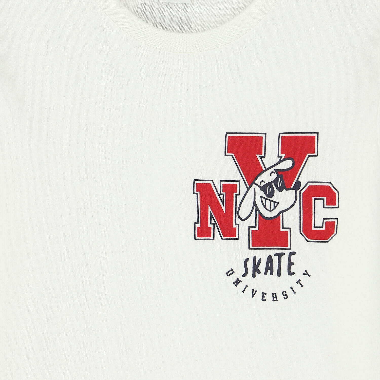 Boys Ivory Logo Long Sleeve Top, 1, hi-res