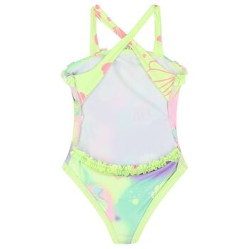 Girls Multi-Coloured Sea Shell Swimsuit