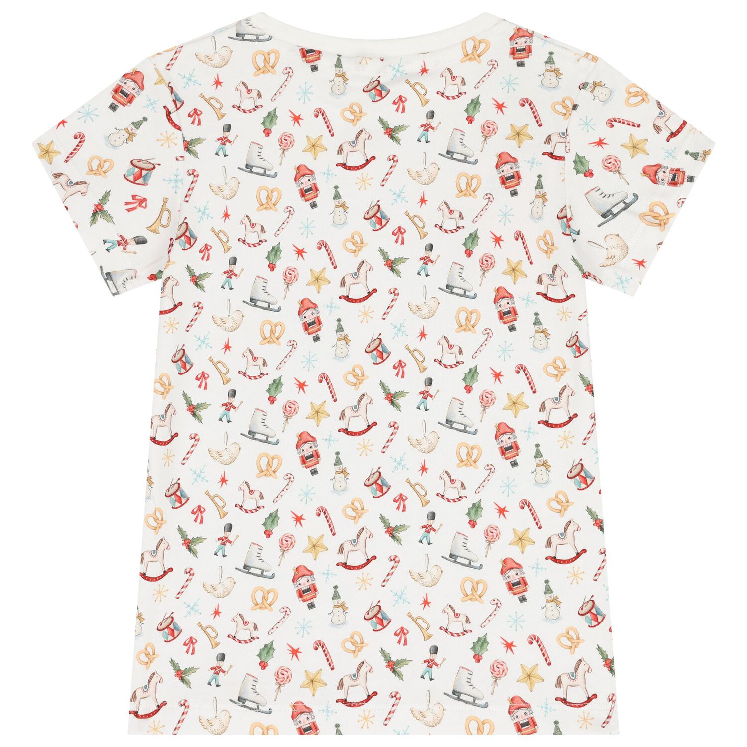 White Festive Pyjamas, 1, hi-res