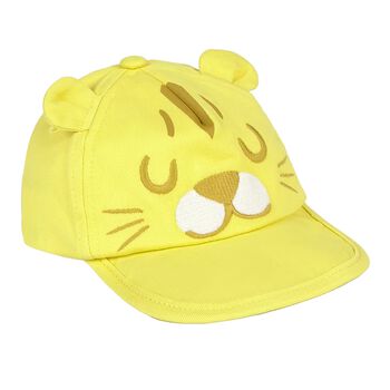 Younger Boys Yellow Tiger Cap