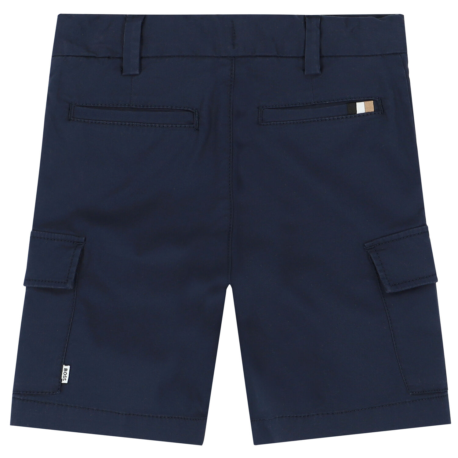 Boys Navy Blue Bermuda Shorts, 1, hi-res image number null