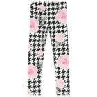 Girls Ivory & Black Houndstooth Leggings Set, 1, hi-res