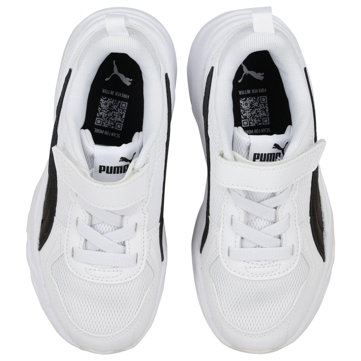 White & Black Trinity 2 Trainers, 1, hi-res image number null