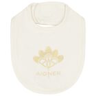 Ivory & Gold Logo Bib, 1, hi-res