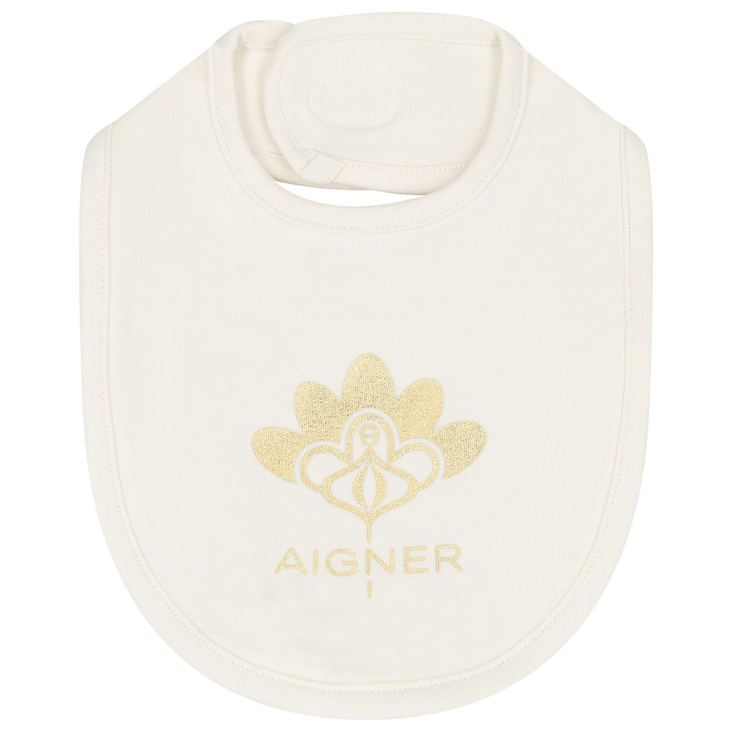 Ivory & Gold Logo Bib, 1, hi-res image number null