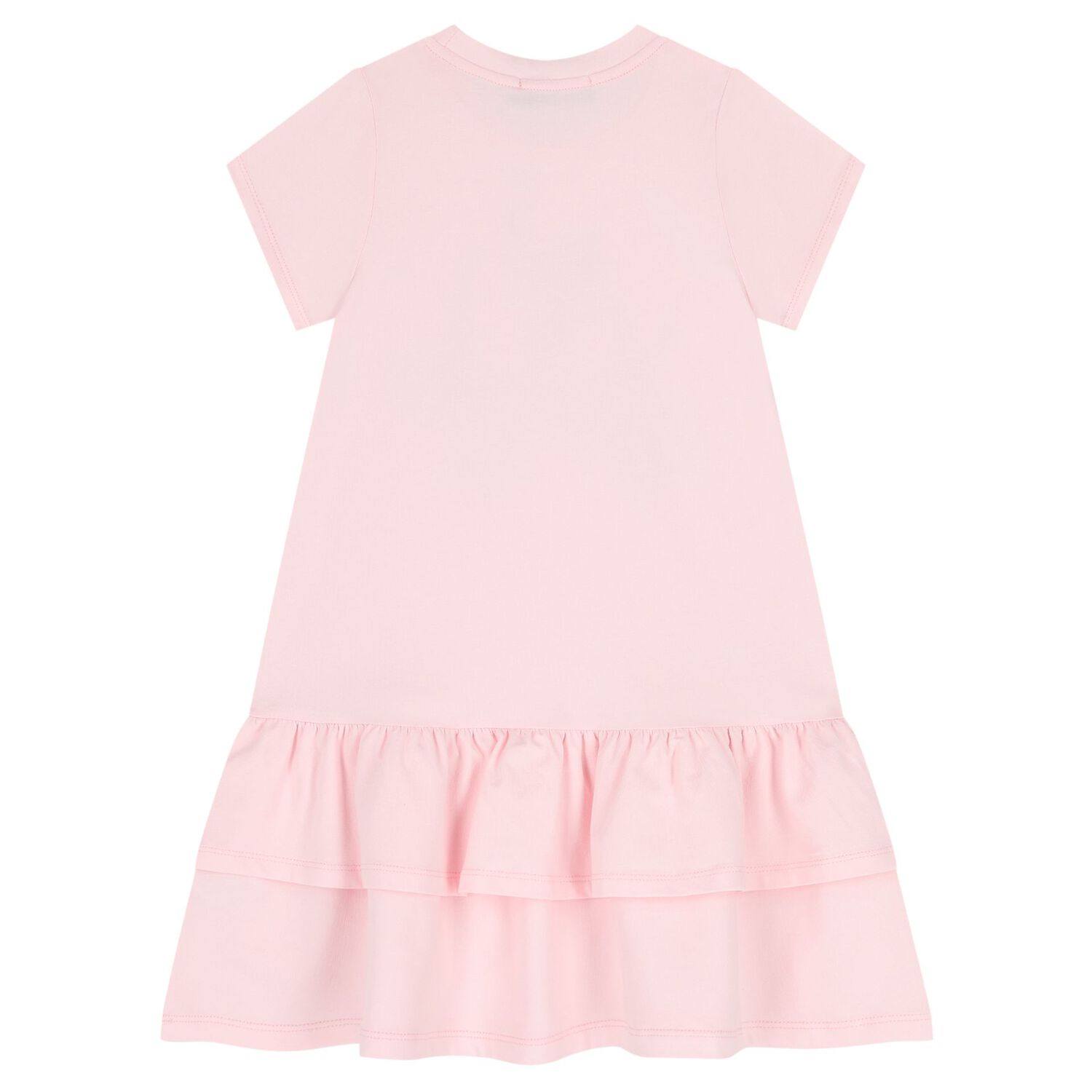 Girls Pink Butterflies Logo Dress, 3, hi-res