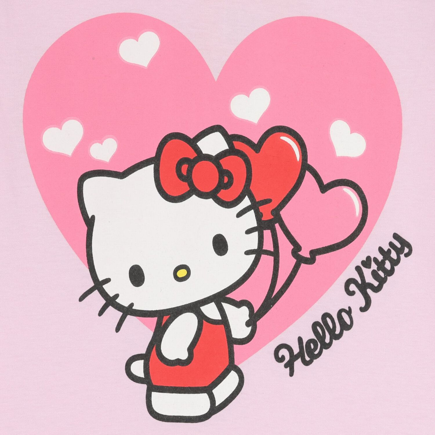 Girls Red Hello Kitty Shorts Set, 1, hi-res