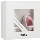 Baby Girls White Logo Sandals, 1, hi-res