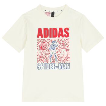 Boys Ivory Logo Marvel T-Shirt