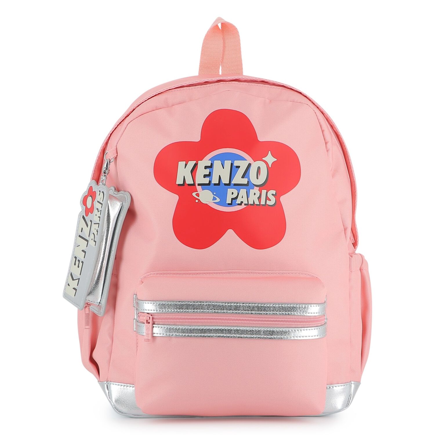Girls Pink Logo Backpack, 1, hi-res