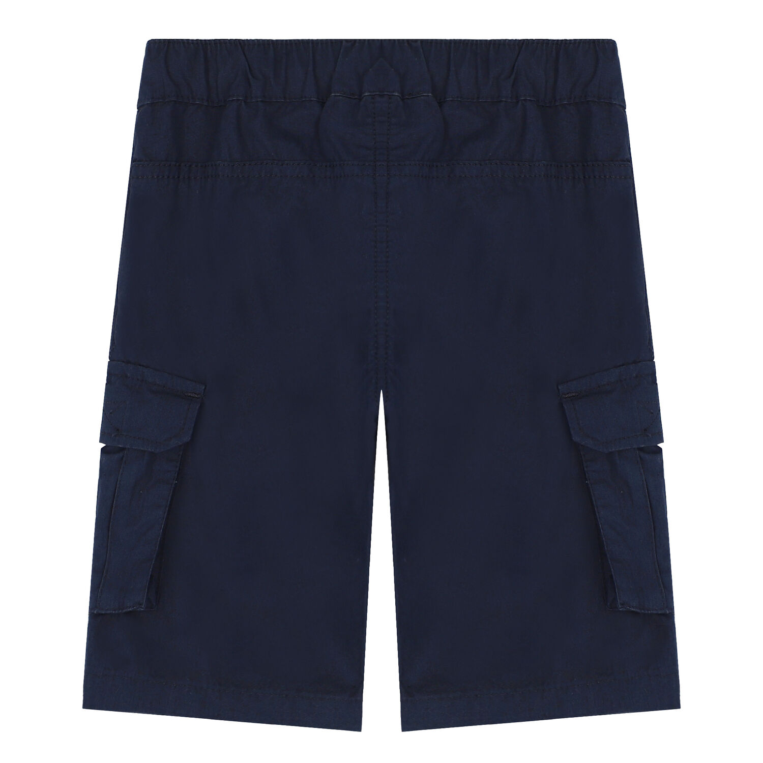 Younger Boys Navy Logo Shorts, 1, hi-res