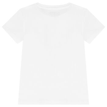 Girls White Logo T-Shirt
