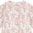 Baby Girls White & Pink Africa Babygrow Gift Set  , 2, hi-res