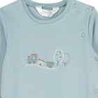 Baby Boys White & Green Train Babygrows ( 2-Pack ), 3, hi-res