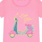 Girls Pink Sequin T-Shirt, 1, hi-res