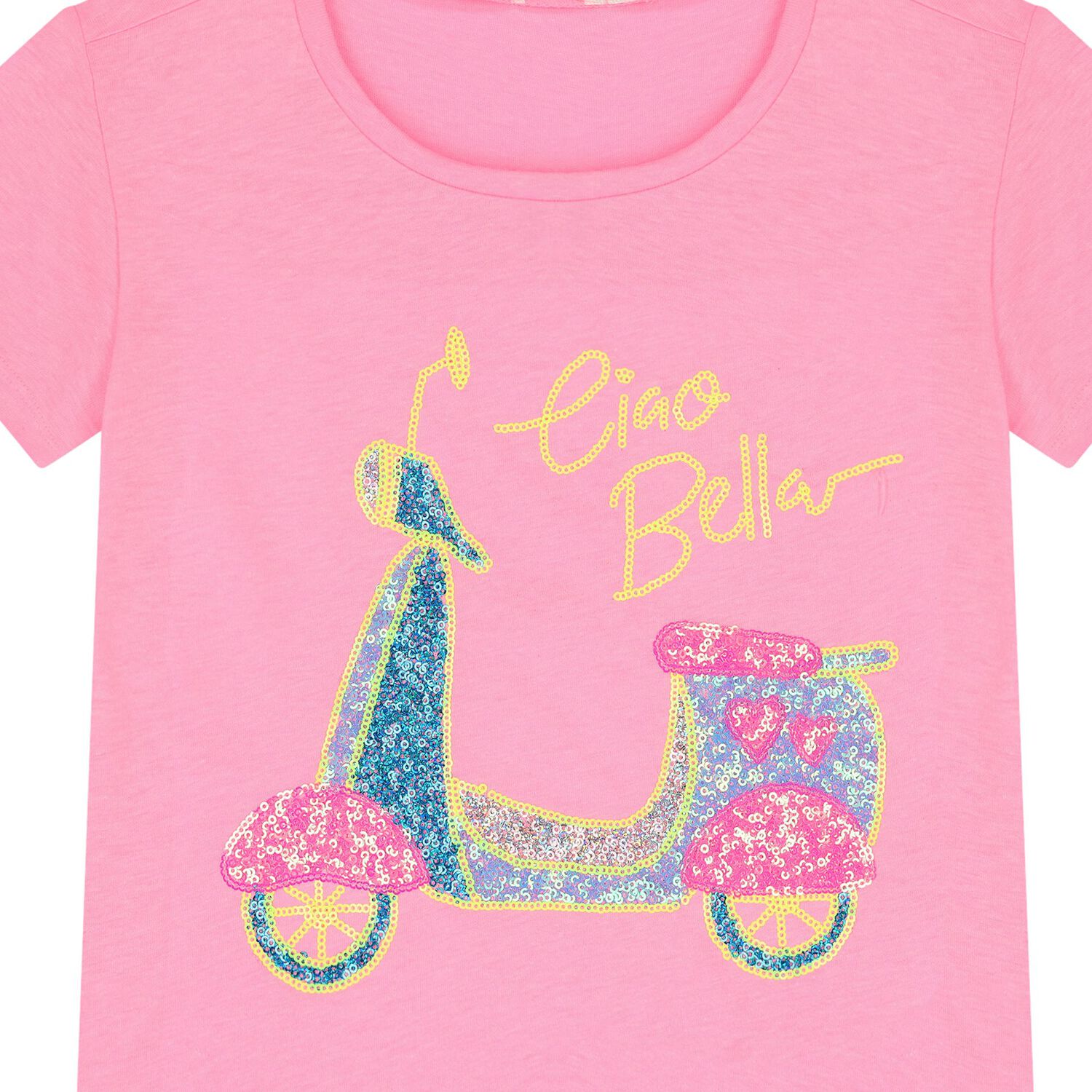 Girls Pink Sequin T-Shirt, 1, hi-res image number null