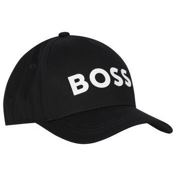Boys Black Logo Cap