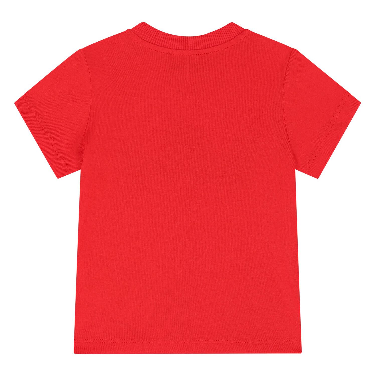 Younger Red & White Teddy Bear Logo Shorts Set, 6, hi-res