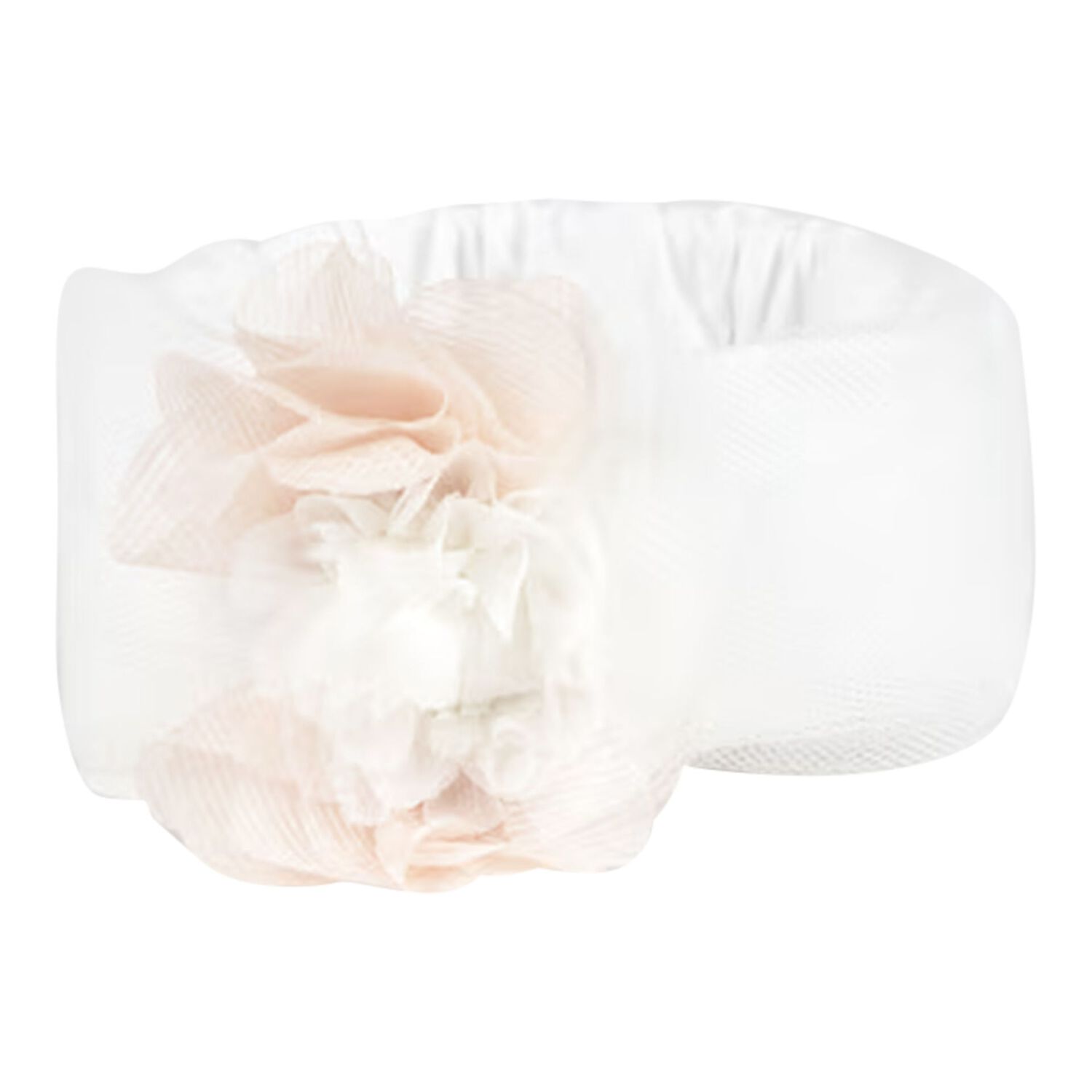 Baby Girls White Flower Headband, 3, hi-res