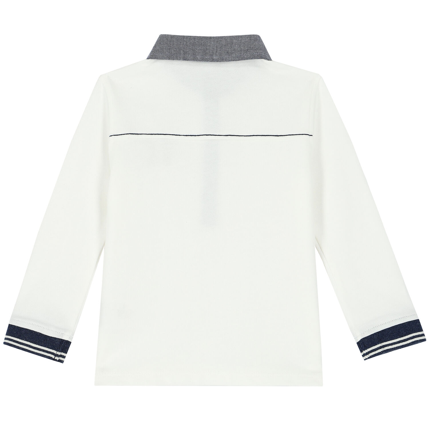 Baby Boys Ivory Logo Polo Shirt, 1, hi-res