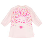 Younger Girls Pink Rabbit Dress, 1, hi-res