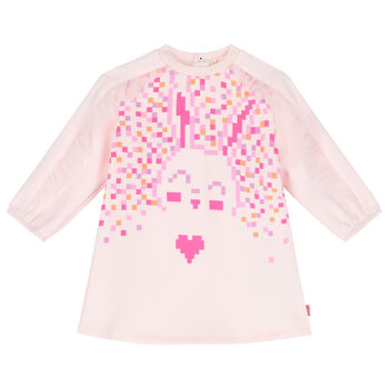 Younger Girls Pink Rabbit Dress