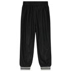 Girls Black Logo Joggers, 1, hi-res