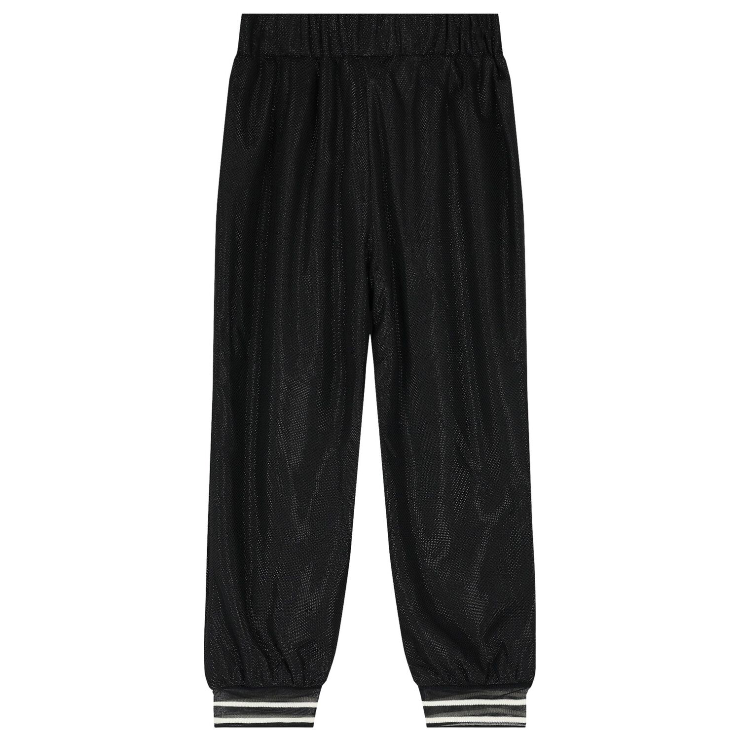 Girls Black Logo Joggers, 1, hi-res image number null