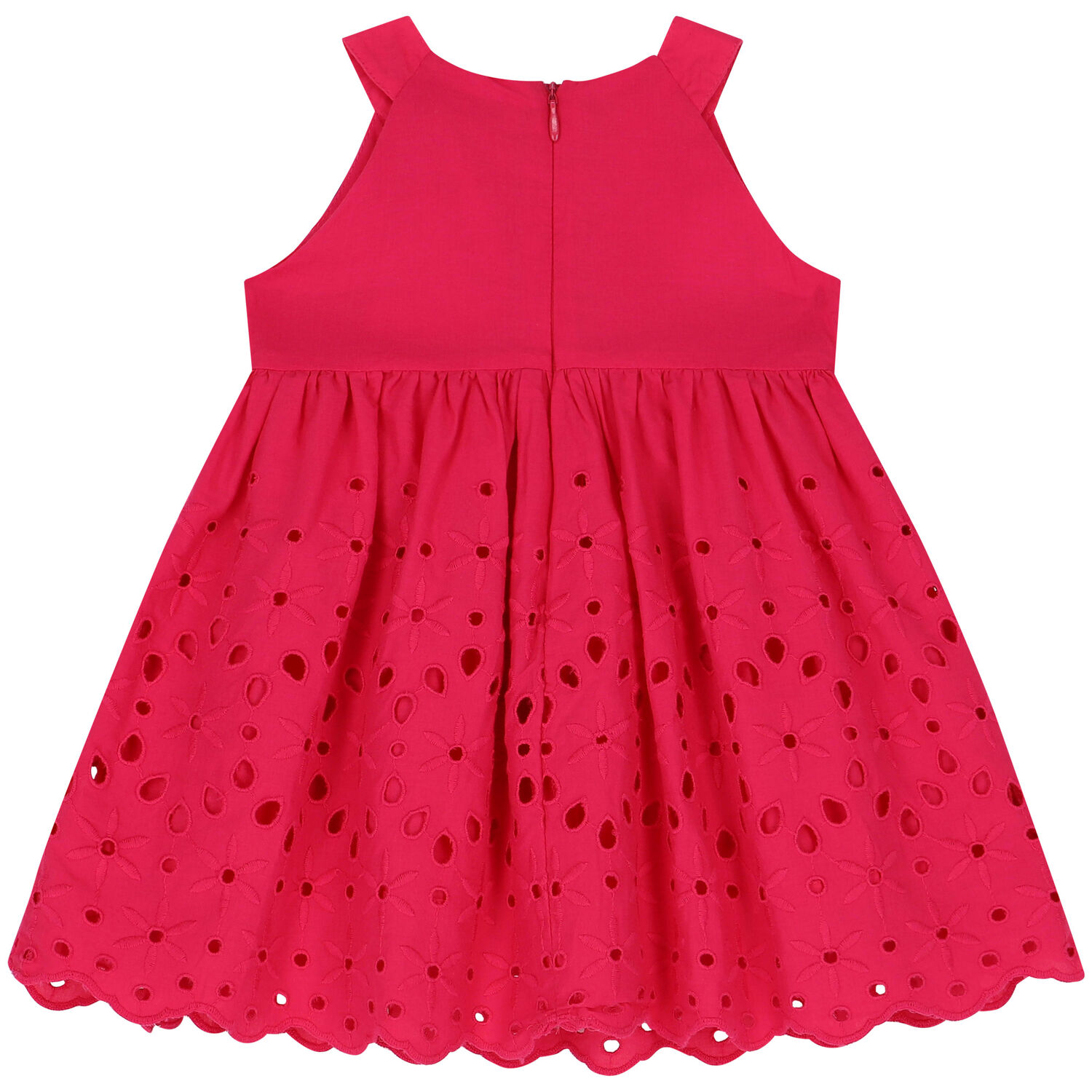 Younger Girls Bright Pink Dress, 1, hi-res
