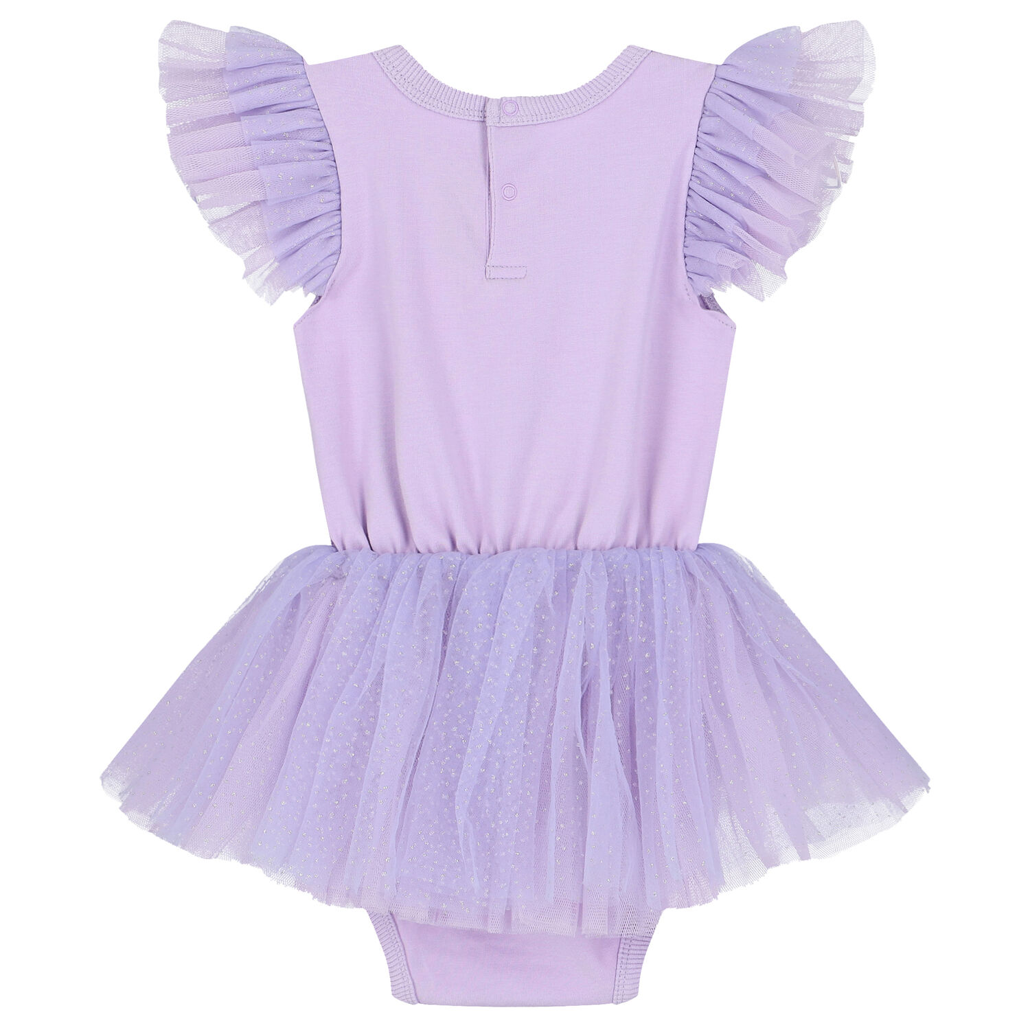 Baby Girls Purple Swan Tulle Bodysuit Dress, 1, hi-res image number null