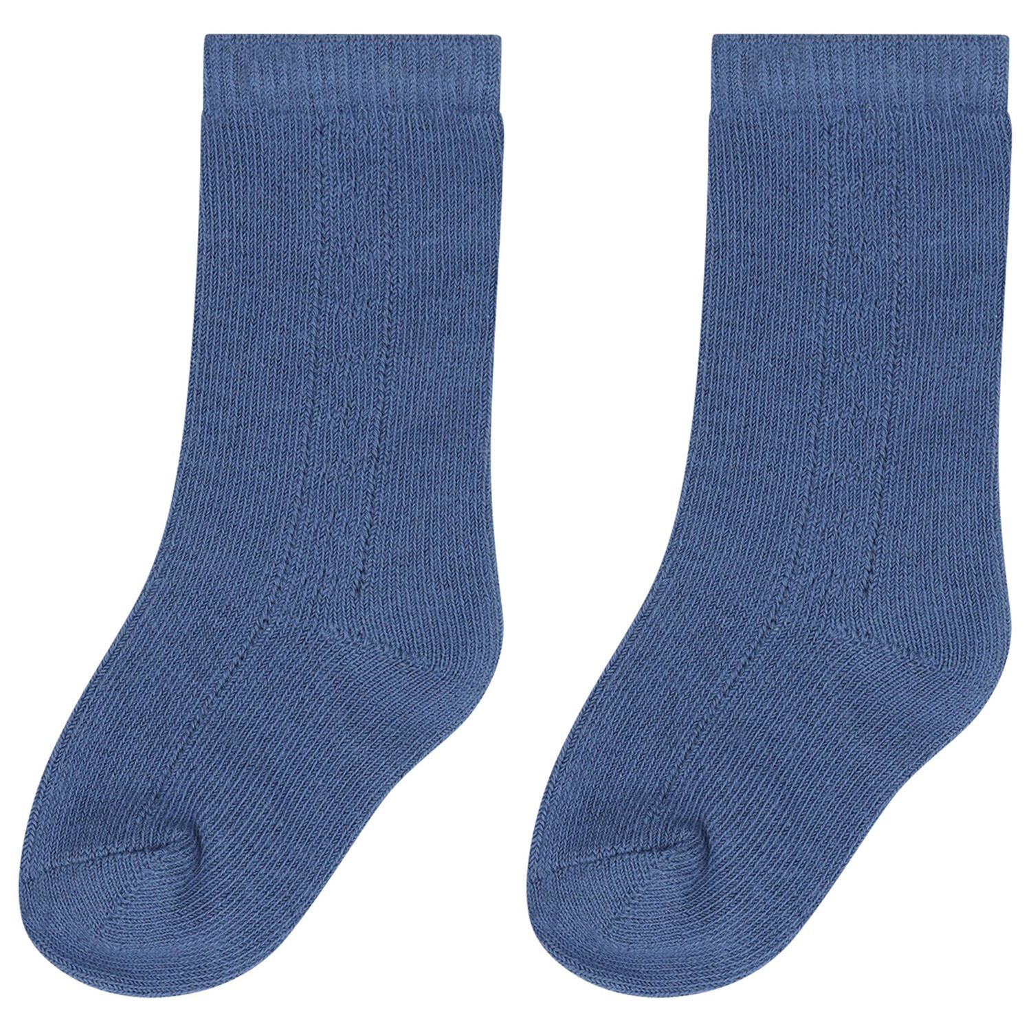 Baby Boys Blue Knitted Socks, 1, hi-res