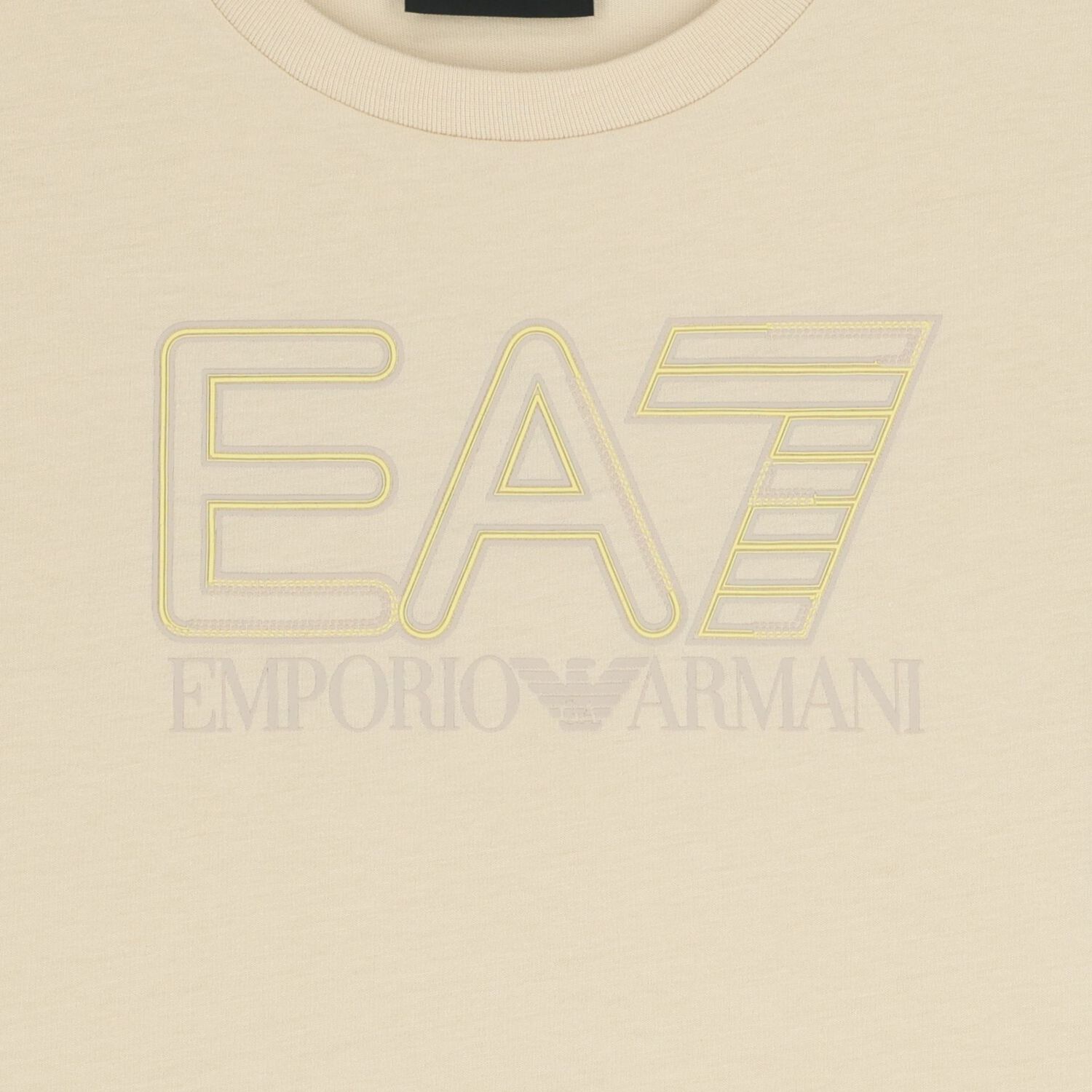 Boys Beige Logo T-Shirt, 1, hi-res