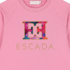 Girls Pink Logo Dress, 1, hi-res