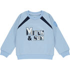 Boys Blue Logo Tracksuit, 1, hi-res
