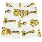 Boys Ivory Guitar Shorts, 1, hi-res