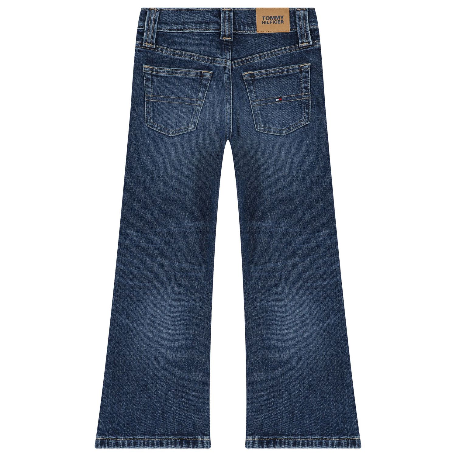 Girls Blue Logo Denim Jeans, 1, hi-res