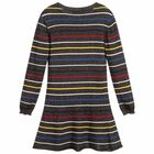 Girls Striped Dress, 1, hi-res